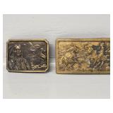 Bergamot Brass Native American and Eagle Buckle,