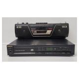 Magnavox CD Player, Panasonic Radio, Powers On