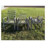 Aluminum Patio Chairs (4)