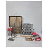 BBQ Grill Cooking Grates, Igniter Kit, Drip Pans,