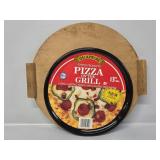 Wooden Serving Tray & Porcelain Pizza Pan