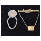 10k Sterling Mexico Key Ring, Swank 1/20 12k G