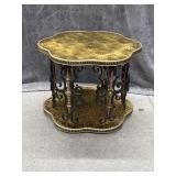 Gold Toned End Table