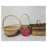 Assorted Woven Storage Baskets