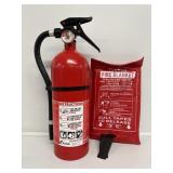 Tonyko Fire Blanket and Fire Extinguisher