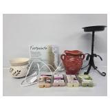 "Footprints" Candle Holder, Wax Warmers(2), Wax