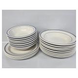 Lynns Blue-banded Stoneware Dishes