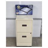 2 Drawer Metal File Cabinet & File Caddy