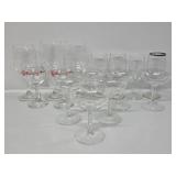 Stemmed Wine Glasses and Champagne Glasses