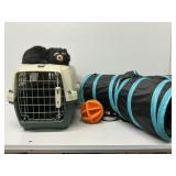Pet Carrier, Pet Tunnel, Ball , Dish, Stuffed