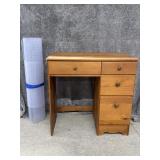 Small Wooden Desk, Office Chair Matt