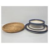 Plates, Bowls & Wicker Plate Holders