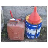 Metal Kerosene Jug, Plastic Gas Cans(one has a