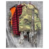 Woolruch Jacket and Bibs, Camo Vest and Coveralls