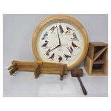 Audubon Society Quartz Wall Clock, Accordion Wall