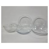 Glass Pie Pans(4), Glass Serving Bowl