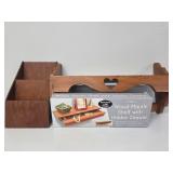 Wooden Tiered Organizer,Wood Mantle Shelf W/Drawer