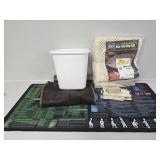 Non-Slip Rug Pad 3x5, White Bathroom Trash Can