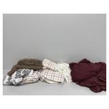 King Plaid Sheets (2) and King Pillow Cases(2)