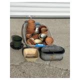 Terracottta Pots and Trays, Ceramic & Tin Planter