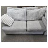 Plush Grey Sectional Sofa