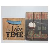 Wooden Lake Wall Art