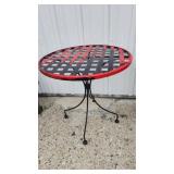 Round Wrought Iron Bistro Table