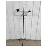 Metal Tall Floor Lamp with Hearts