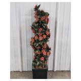 Small Orange and Green Faux Shrubery