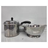 Stainless Steel Pot with Lid, Stainless Colander