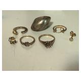 10k Rings and earrings
