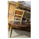 Dark Brown Oval Dining Table W/Chairs(3)