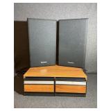 Panasonic Speakers(2), VHS Tape Holder