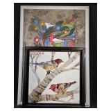 Dolan Geiman "Birds on Branches" Print, Mexican