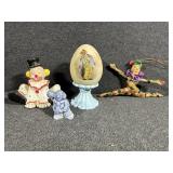 1994 Avon Porcelain Egg with Hand Painted Clown