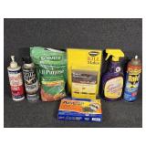 Mole Killer, Hot Shot, Ant Bait, Glass Cleaner