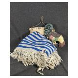 Fabric for Hammock, Birch Wood Wall Decor,