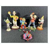 Vintage Ceramic Circus Clowns (2) Vintage
