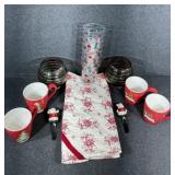Coffee Mugs, Knives, Christmas