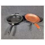 Rachel Ray Oval Pan, Skillet with Lid, Copper