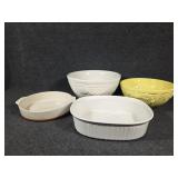 Large White Ceramic Bowl, Small Ceramic Bowl,