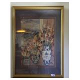 Leslie Seyour Signed Print "Blue and White Vases"