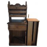 Small Wooden Cabinet, Wooden Magazine Rack