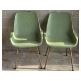 Green Plastic Chairs(2)
