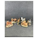 Porcelain Wildlife Figurines (6)