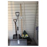 Snow Shovel, Push Broom, Rake and Shovel