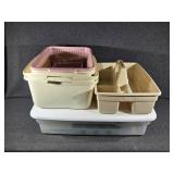 Storage Bins, Tote with Lid, Roughneck Caddy