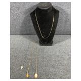 Faux Pearls-Necklaces (2), Bracelet