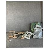 Metal Animal Traps(3), Rain Suits (2)