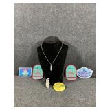 Golf Bag Pin,Necklace,Ball Earrings,Patches